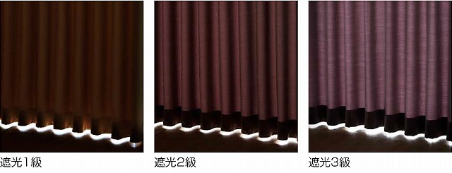 遮光等級の比較