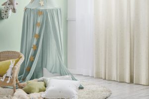 キャノピー カーテン 子供部屋 ブルー カジュアル