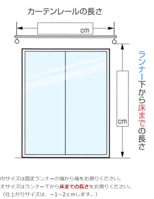 カーテンレール 測り方 高さ