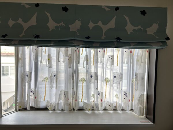 北欧デザインカーテン　デザインレース