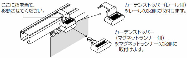トーソー カーテンストッパー 取付け方法