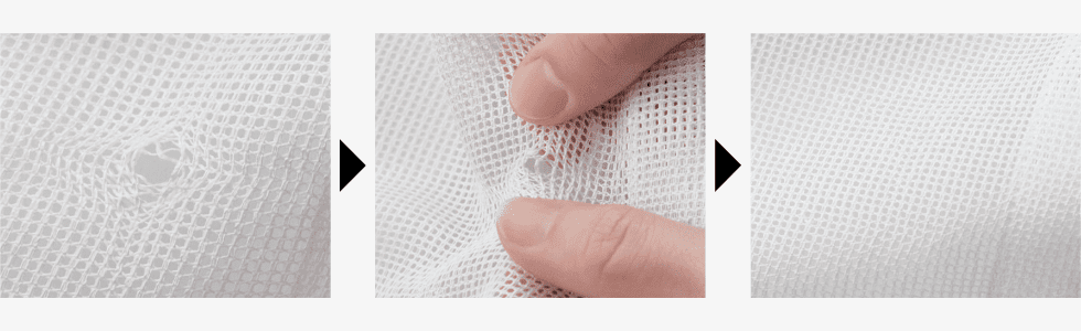 ネコ対策　レースカーテン