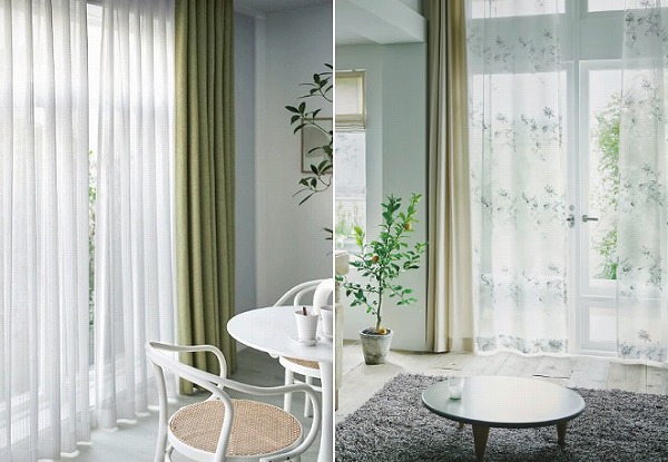 カーテン 寄せたたまりのイメージ